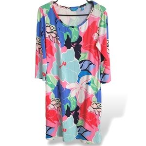Women's Tori Richard Honolulu Floral Cotton Dress Size Medium